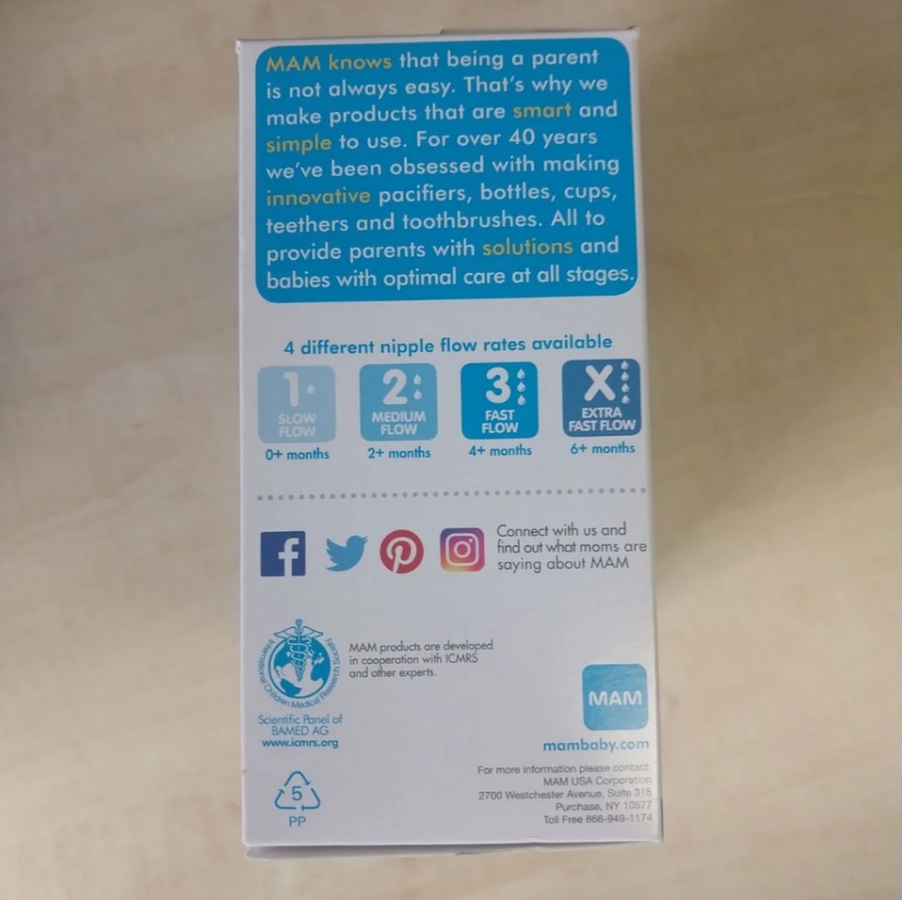 NIB MAM bottle 5oz 3 Pack Anti Colic Bottles - Picture 7 of 8